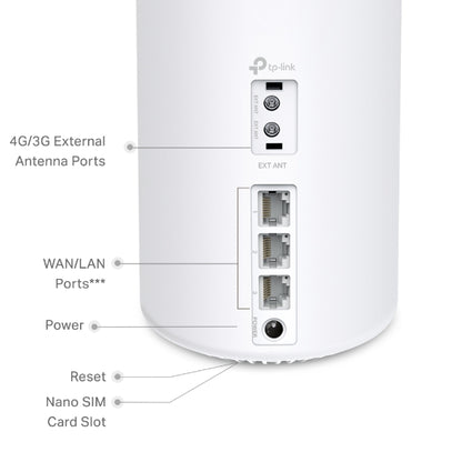 Tp-Link Deco X50-4G I 4G+ AX3000 Whole Home Mesh WiFi 6 Gateway (Availability based on region)