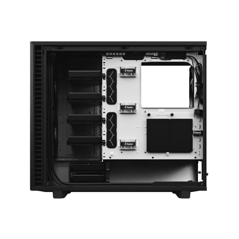 FRACTAL I Define 7 Clear Tint Tempered Glass - Black/White (Mid Tower)
