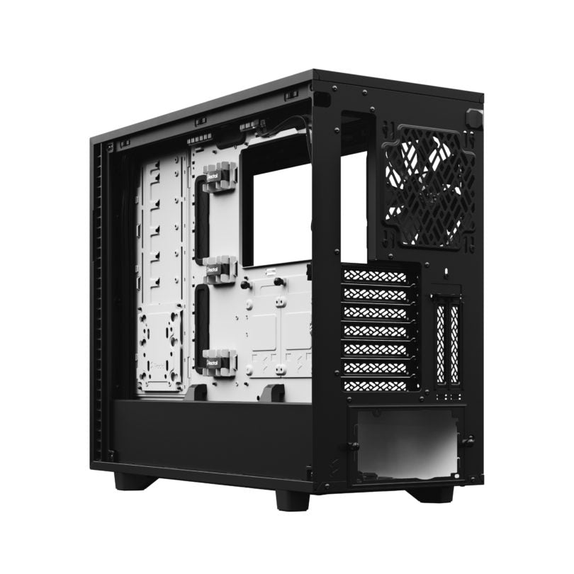 FRACTAL I Define 7 Clear Tint Tempered Glass - Black/White (Mid Tower)