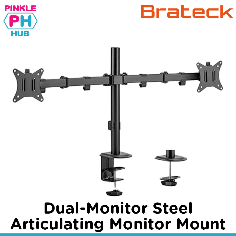 Brateck Dual-Monitor Steel Articulating Monitor Mount