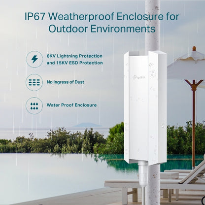 Tp-Link EAP610-Outdoor I AX1800 Indoor/Outdoor WiFi 6 Access Point