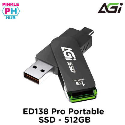 AGI ED138 Pro Portable SSD - 512GB
