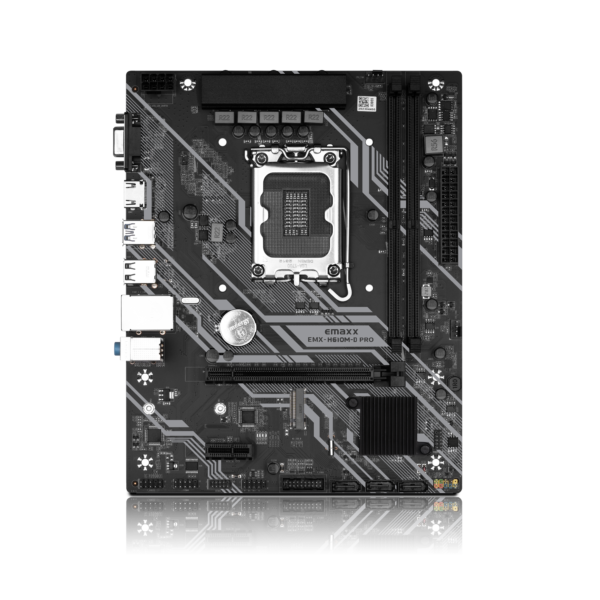 EMAXX EMX-H610M-PRO MATX MB Intel Motherboard ®H610 high-speed chipset, Intel Socket LGA 1700, 12th/13th generation processor