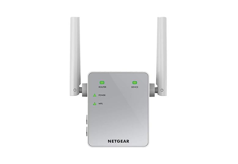 NETGEAR Dual-band WiFi Range Extender - Essentials Edition, 750Mbps, Wall-plug (EX3700-100NAS)