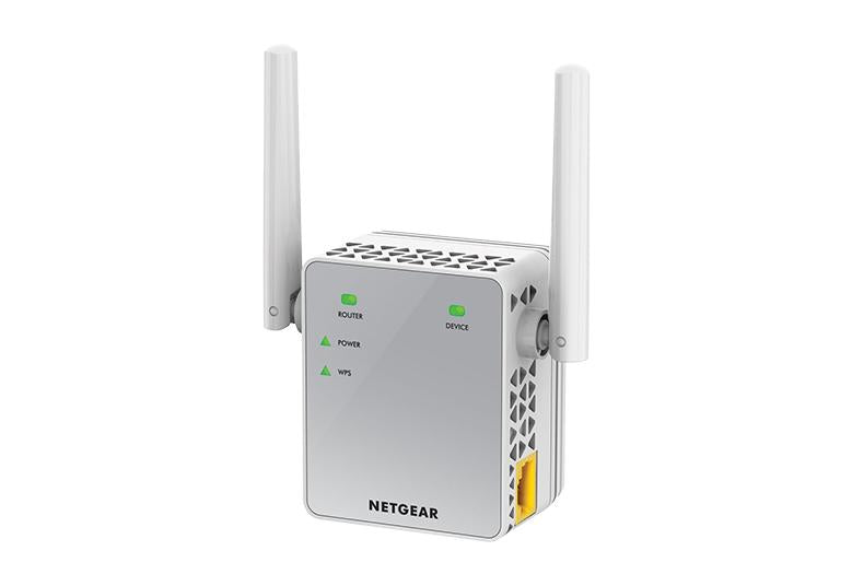 NETGEAR Dual-band WiFi Range Extender - Essentials Edition, 750Mbps, Wall-plug (EX3700-100NAS)