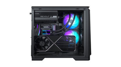 Phanteks Eclipse P200A D-RGB, high Airflow Ultra-fine mesh Design, Mini-ITX Tower, Digital-RGB Lighting, 120mm D-RGB case Fans, Tempered Glass (PH-EC200ATG_DBK01)