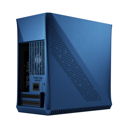 Fractal Design Era ITX - Cobalt -Anodized Aluminum/Steel Mini-ITX Compact Modular Small Form Factor Computer Case with Dark Tint Tempered Glass Top Panel