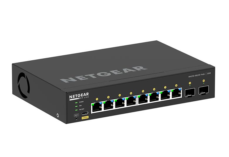 NETGEAR 8x1G PoE+ 220W and 2xSFP+ Managed Switch