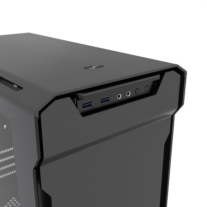 Phanteks Evolv mATX Tempered Glass Aluminum Exterior RGB LED Illumination Micro Tower Case (PH-ES314ETG)