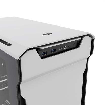 Phanteks Evolv mATX Tempered Glass Aluminum Exterior RGB LED Illumination Micro Tower Case (PH-ES314ETG)