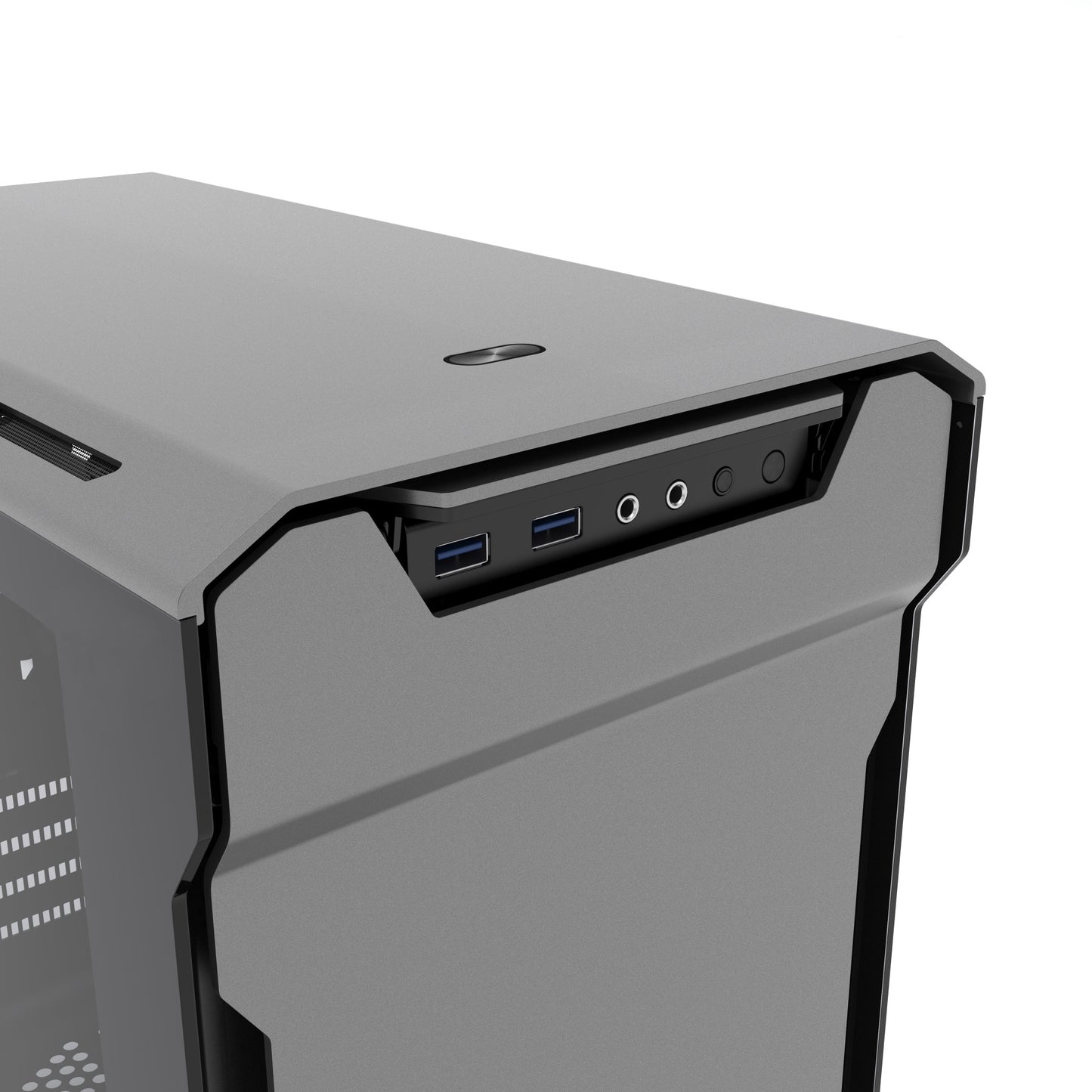 Phanteks Evolv mATX Tempered Glass Aluminum Exterior RGB LED Illumination Micro Tower Case (PH-ES314ETG)