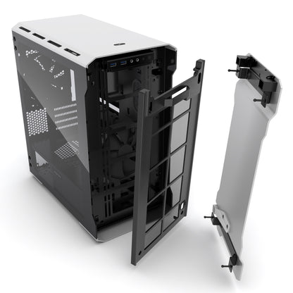 Phanteks Evolv mATX Tempered Glass Aluminum Exterior RGB LED Illumination Micro Tower Case (PH-ES314ETG)