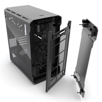 Phanteks Evolv mATX Tempered Glass Aluminum Exterior RGB LED Illumination Micro Tower Case (PH-ES314ETG)