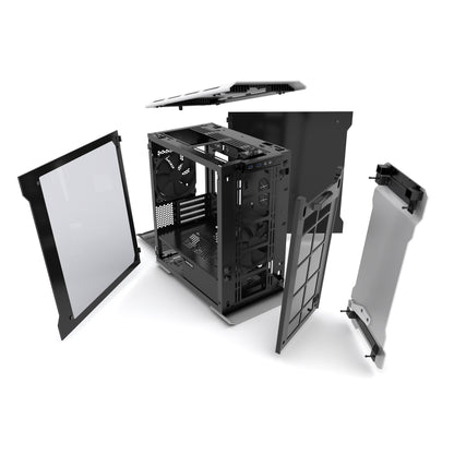 Phanteks Evolv mATX Tempered Glass Aluminum Exterior RGB LED Illumination Micro Tower Case (PH-ES314ETG)