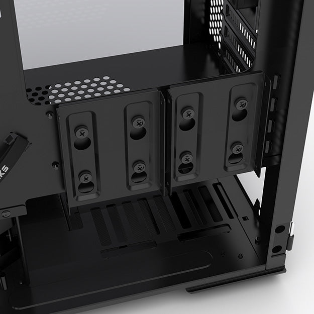 Phanteks Evolv mATX Tempered Glass Aluminum Exterior RGB LED Illumination Micro Tower Case (PH-ES314ETG)