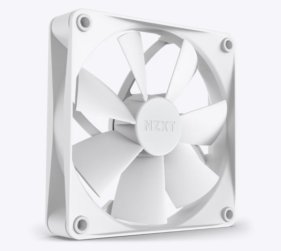 NZXT F120P - 120mm Static Pressure Fans - Single (White)