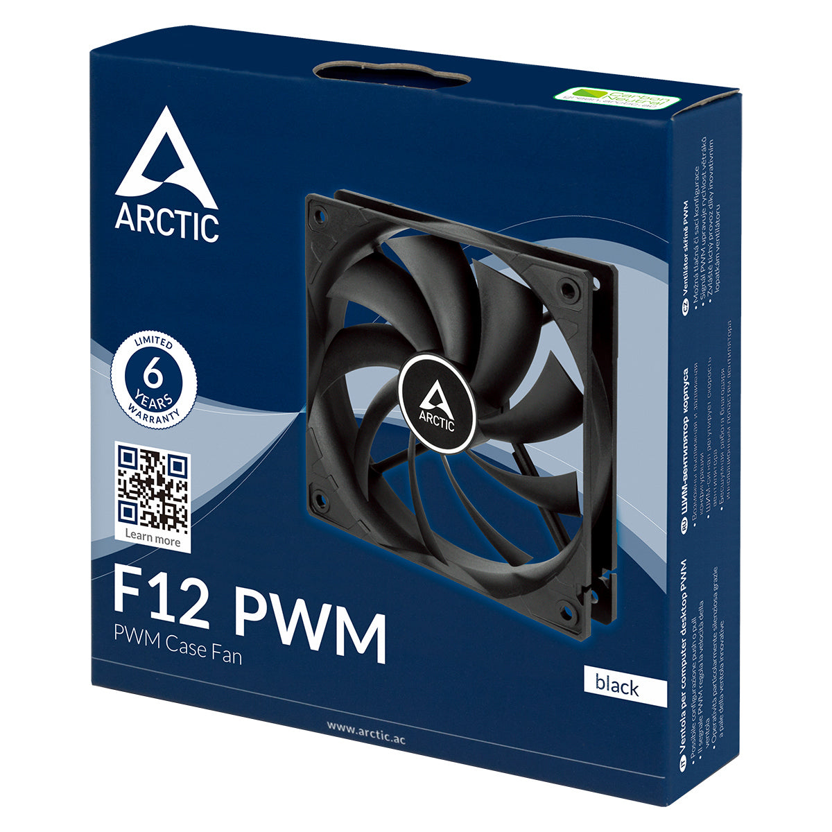 Arctic F12 PWM 120 mm 4-Pin Case Fan with PWM (ACFAN00203A)