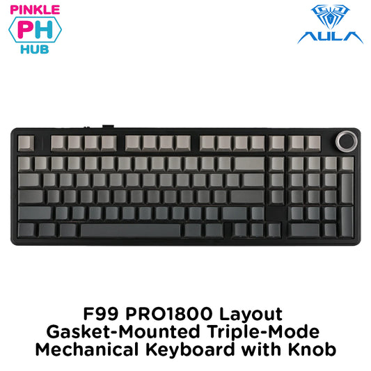 AULA F99 PRO 1800 Layout Gasket-Mounted Triple-Mode Mechanical Keyboard with Knob
