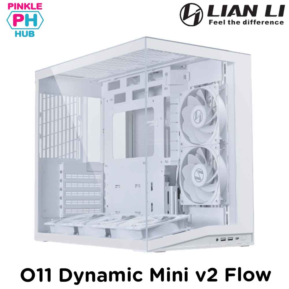 LIAN LI O11 Dynamic Mini V2 Flow Compact ATX Mid-Tower White Case