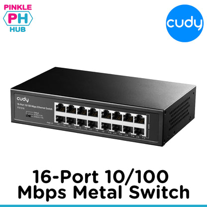 Cudy 16-Port 10/100 Mbps Metal Switch