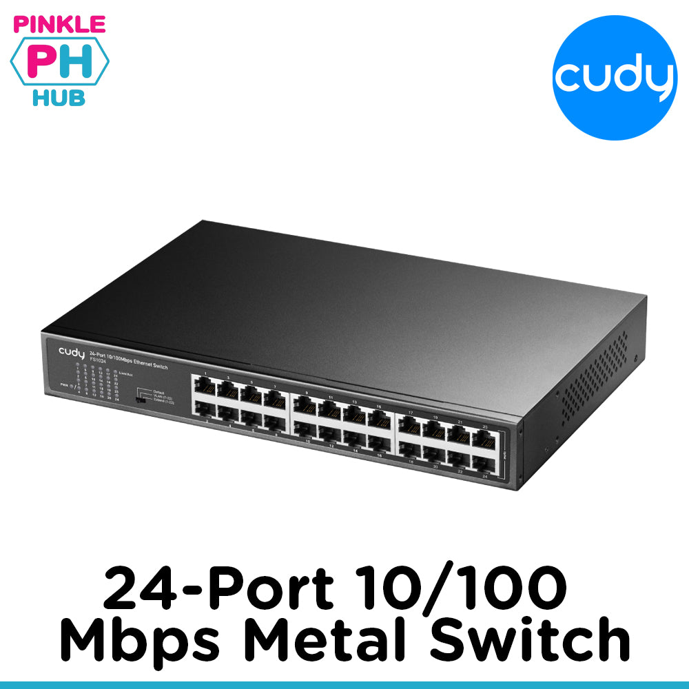 Cudy 24-Port 10/100 Mbps Metal Switch