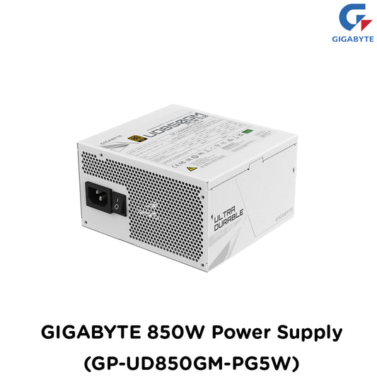 GIGABYTE 850W UD850GM PG5W Power Supply, White (GP-UD850GM-PG5W)