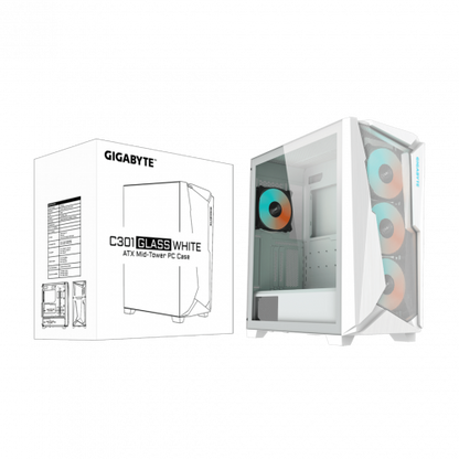 GIGABYTE C301 GLASS WHITE V2 (GP-C301GW-V2)