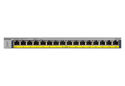 NETGEAR 16-Port Gigabit Ethernet Unmanaged PoE+ Switch with FlexPoE 76W (GS116LP-100AJS)