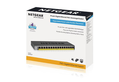 NETGEAR 16-Port Gigabit Ethernet Unmanaged PoE+ Switch with FlexPoE 76W (GS116LP-100AJS)