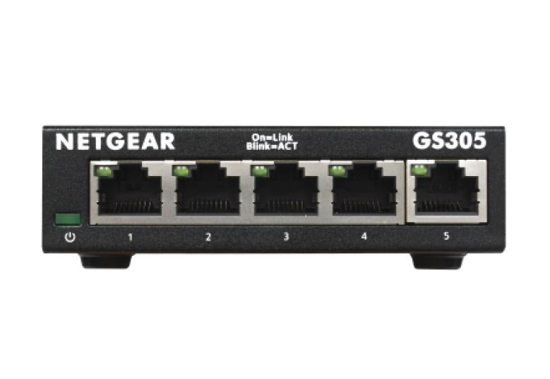 NETGEAR 5-Port Gigabit Ethernet SOHO Unmanaged Switch Version 3 (GS305-300PES)