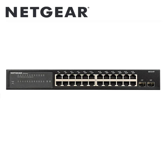 NETGEAR 24-Port Gigabit Smart Managed Pro Switch(GS324T-100AJS)