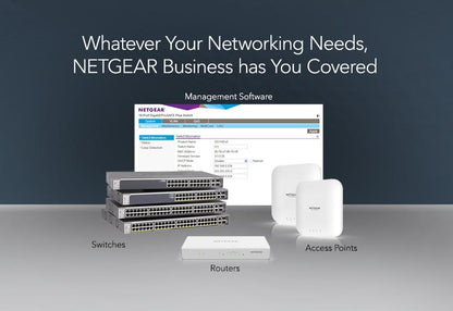 NETGEAR 24-Port Gigabit Ethernet Smart Switch with 2 Dedicated SFP Ports (GS324T-100EUS)