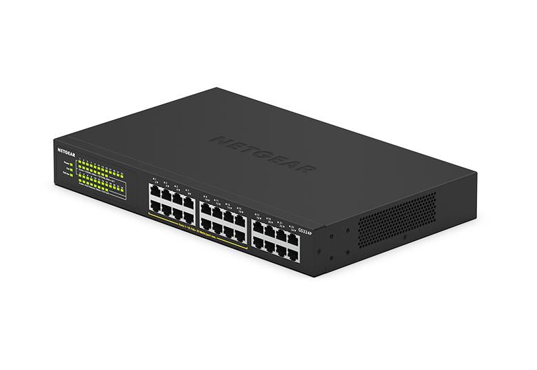 NETGEAR 24-Port Gigabit Ethernet Unmanaged Switch with 16-Ports PoE+ 190W (GS324P-100EUS / GS324P-100AJS)