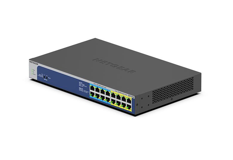 NEATGEAR 16-Port Gigabit Ethernet High-Power PoE+ Unmanaged Switch with 8-Ports PoE++380W (GS516UP-100EUS)