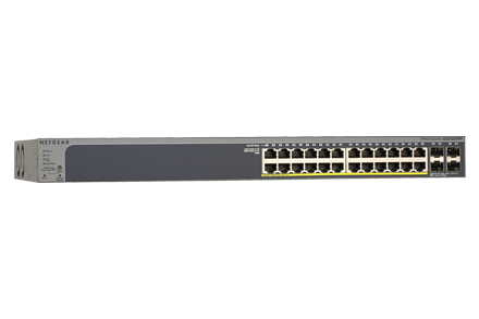 NETGEAR 28-Port Gigabit Smart Managed Pro Switch with 24-Ports PoE+ (380W) and 4 SFP Ports