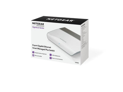 NETGEAR Plus Click Switches 8-port Gigabit Ethernet Plus Switch (GS908E-100PES)