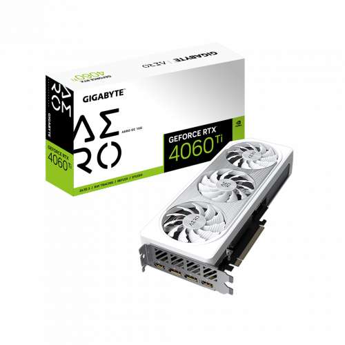 GIGABYTE GeForce RTX™ 4060 Ti AERO OC 16G (GV-N406TAERO-OC-16GD)