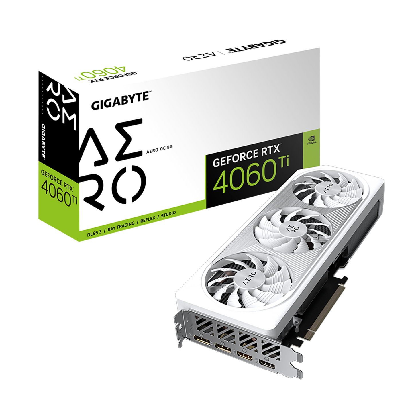 GIGABYTE GeForce RTX™ 4060 Ti AERO OC 8G (GV-N406TAERO-OC-8GD)