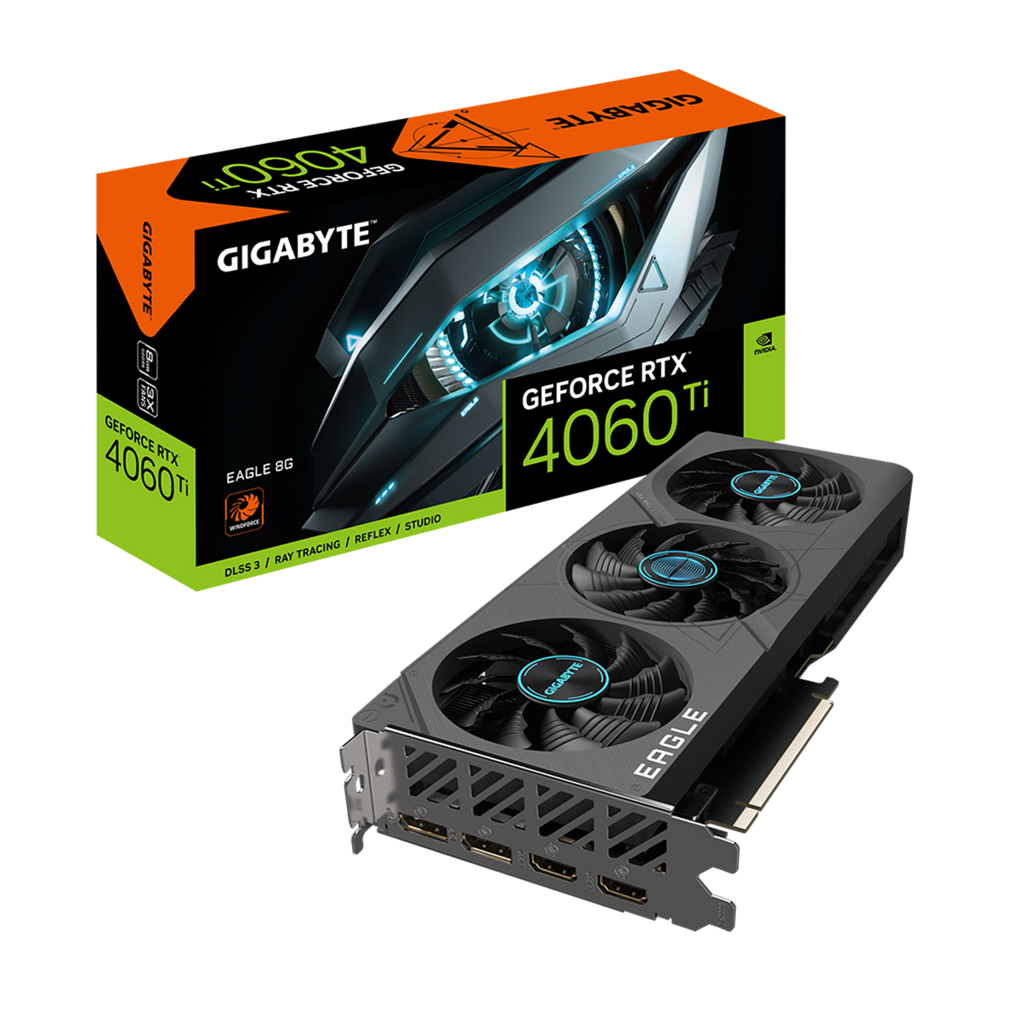 GIGABYTE GeForce RTX™ 4060 Ti EAGLE 8G (GV-N406TEAGLE-8GD)