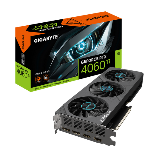 GIGABYTE GeForce RTX™ 4060 Ti EAGLE OC 8G (GV-N406TEAGLE-OC-8GD)