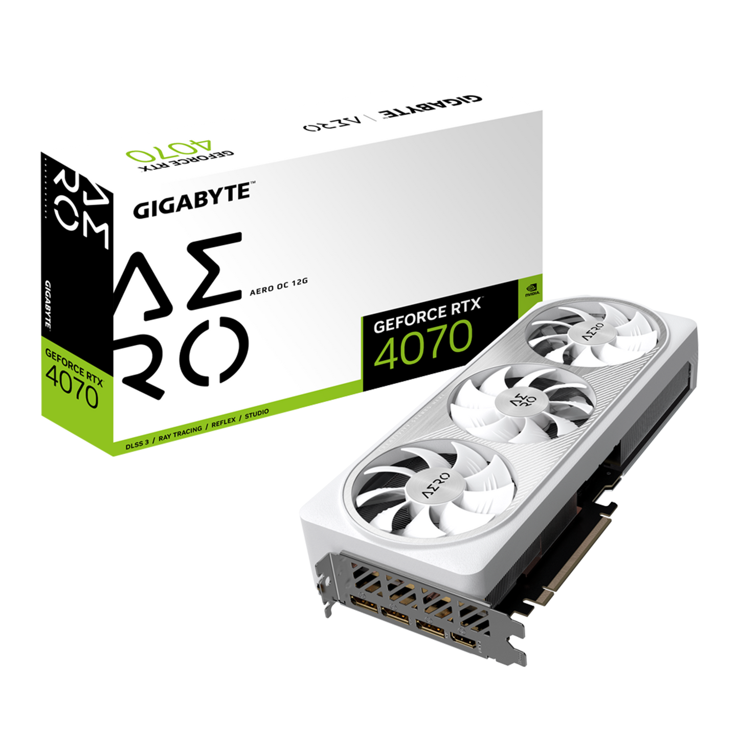 GIGABYTE GEFORCE RTX 4070 AERO OC 12G (GV-N4070AERO-OC-12GD)