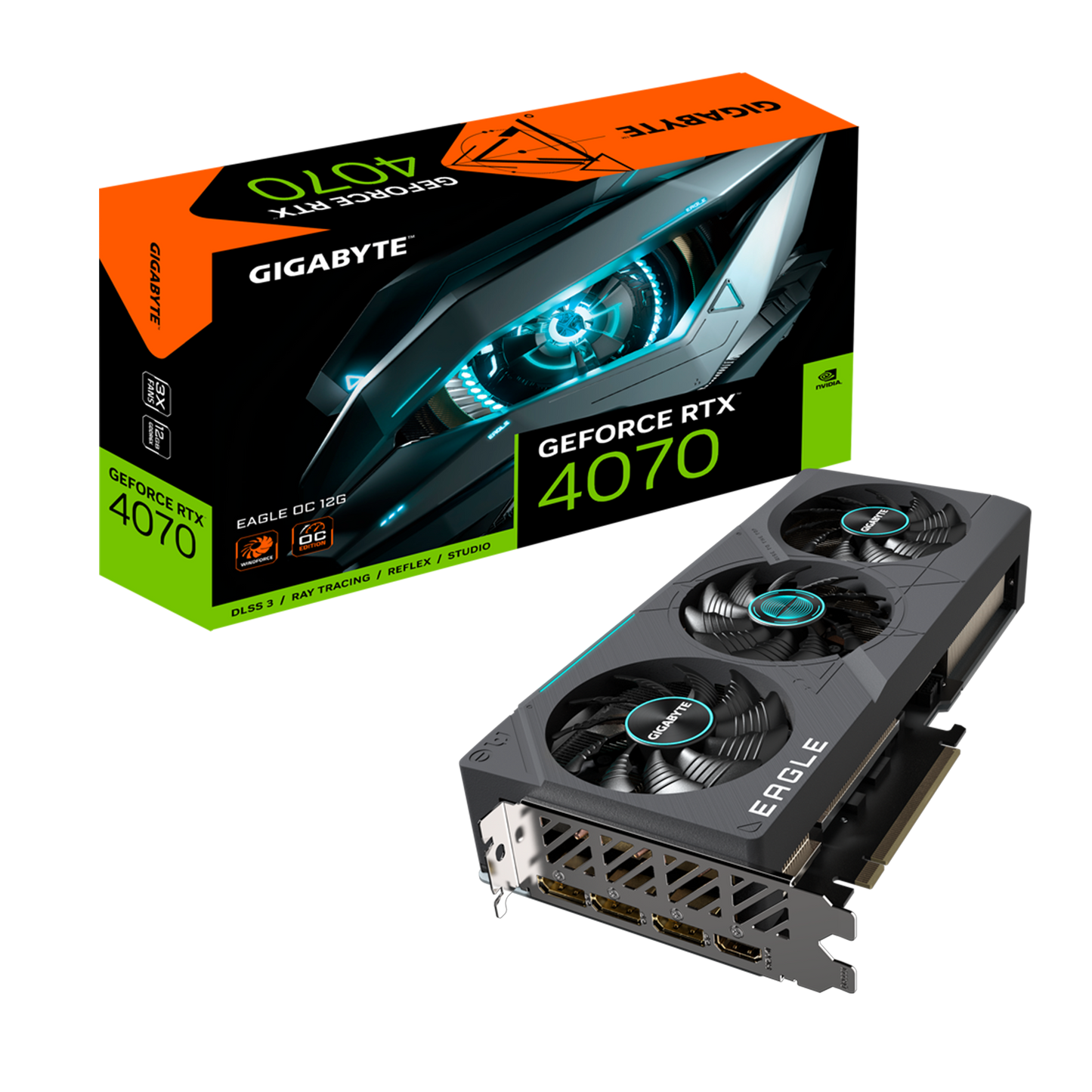 GIGABYTE GeForce RTX™ 4070 EAGLE OC 12G (GV-N4070EAGLE-OC-12GD)