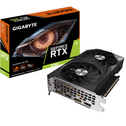 GIGABYTE GeForce RTX™ 3060 GAMING OC 8G (rev. 1.0) rev. 2.0 (GV-N3060GAMING-OC-8GD-2.0)