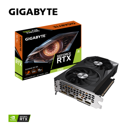 GIGABYTE GeForce RTX™ 3060 GAMING OC 8G (rev. 1.0) rev. 2.0 (GV-N3060GAMING-OC-8GD-2.0)