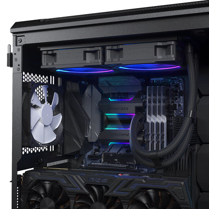 Phanteks Glacier One 240 MPH D-RGB AIO Liquid CPU Cooler with Halos Fan Frame Infinity Mirror Pump Cap Design  (PH-GO240MPH)