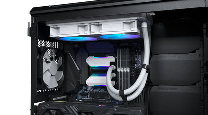 Phanteks Glacier One 240 MPH D-RGB AIO Liquid CPU Cooler with Halos Fan Frame Infinity Mirror Pump Cap Design  (PH-GO240MPH)