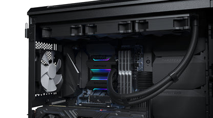 Phanteks Glacier One 360MP AIO Liquid CPU Cooler, Infinity Mirror Pump Cap Design, 3x Silent 120mm MP PWM Fans, Black (PH-GO360MP_DBK01)