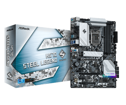 ASRock H570 Steel Legend Supports 10th Gen Intel® Core™ Processors and 11th Gen Intel® Core™ Processors. Supports DDR4 4800MHz (OC)