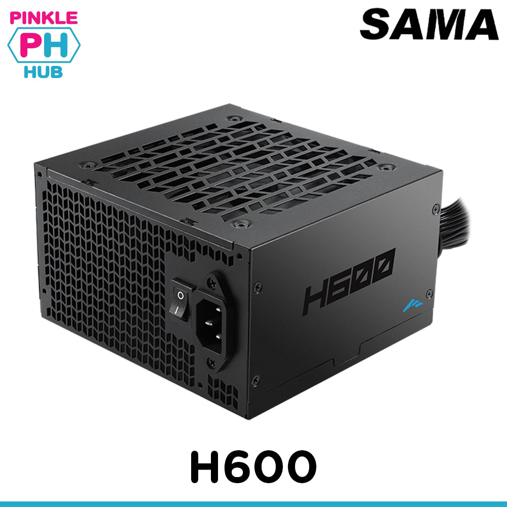 SAMA H600 600W 80+ ATX 2.5 Non-Modular Power Supply (Black)
