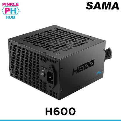 SAMA H600 600W 80+ ATX 2.5 Non-Modular Power Supply (Black)